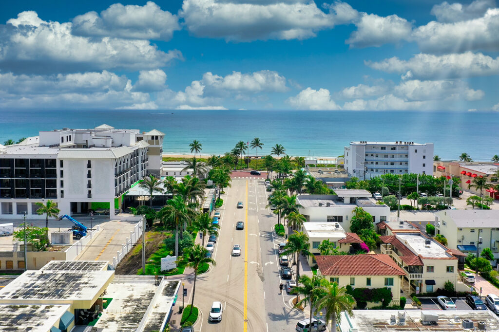 Downtown Delray Beach Drone Photography VUP Media